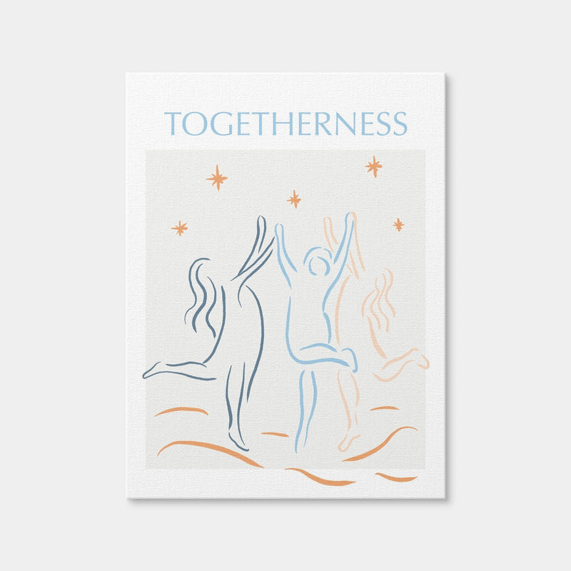 AUTO-MOCKUP WHITE | Togetherness Blue | 1 Piece | Gallery Wrap | group=3x4