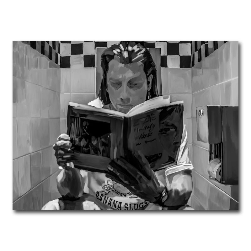 Toilet Reading Wall Art