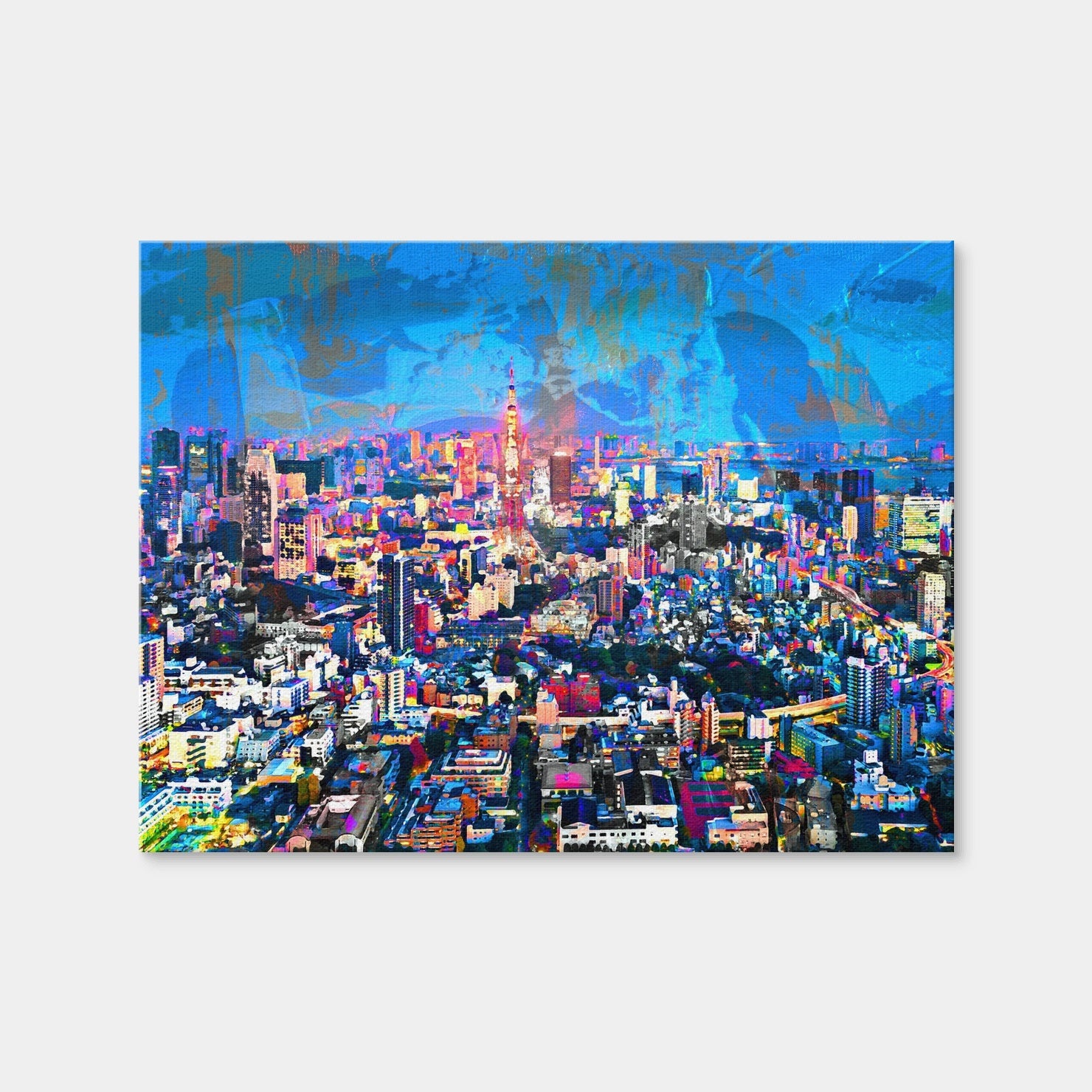 AUTO-MOCKUP WHITE | Tokyo At Night | 1 Piece | Gallery Wrap | group=4x3