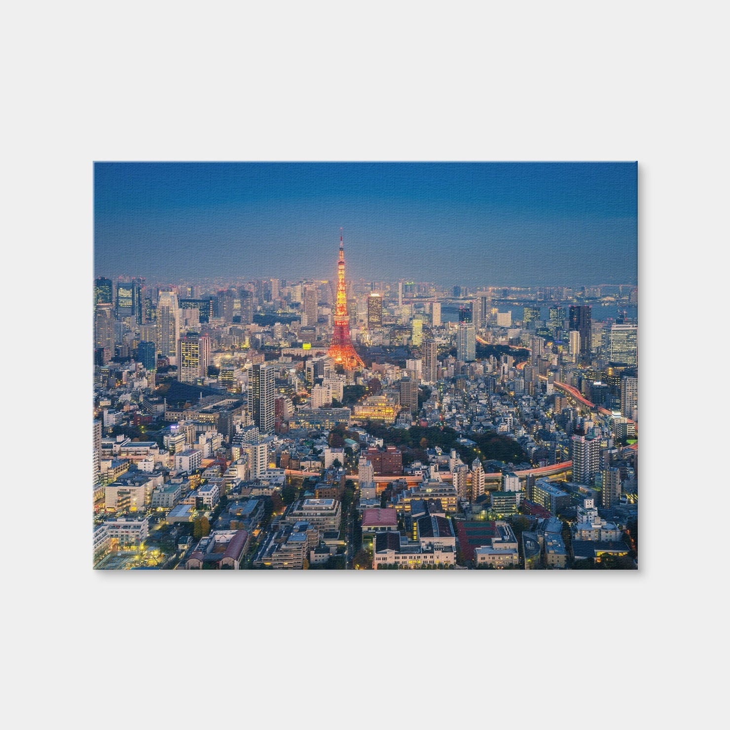 AUTO-MOCKUP WHITE | Tokyo Skyline | 1 Piece | Gallery Wrap | group=4x3