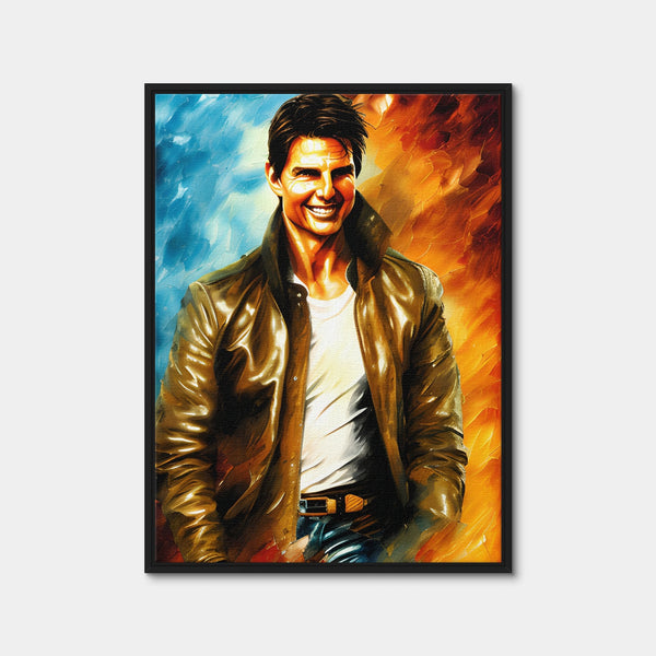 Tom Cruise Wall Art — Framed Canvas Format preview