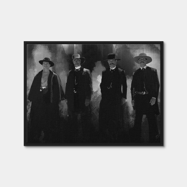 Tombstone Gang Wall Art — Framed Canvas Format preview