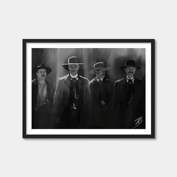 Tombstone Lineup Wall Art — Framed Print Format preview