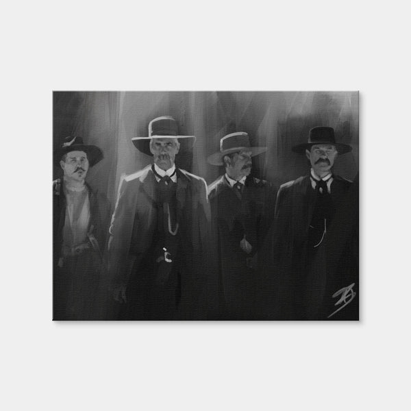 Tombstone Lineup Wall Art — Canvas Wrap Format preview