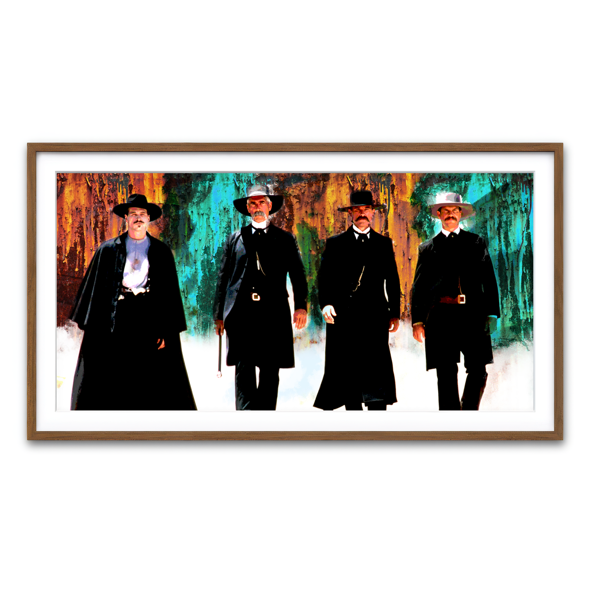 Framed Print 2x1 Walnut