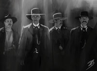 Tombstone lineup Wall Art