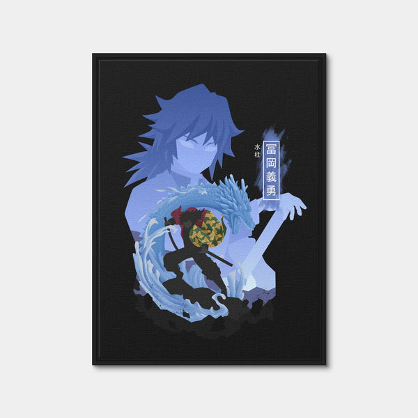 Tomioka Giyu Wall Art — Framed Canvas Format preview