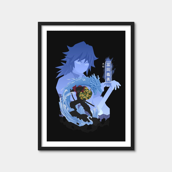 Tomioka Giyu Wall Art — Framed Print Format preview