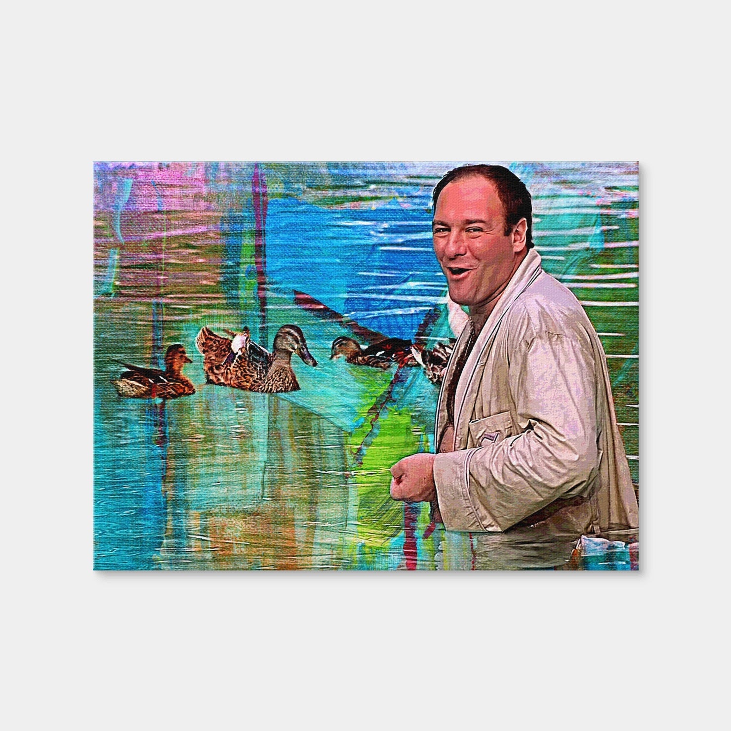 AUTO-MOCKUP WHITE | Tony Soprano Ducks | 1 Piece | Gallery Wrap | group=4x3