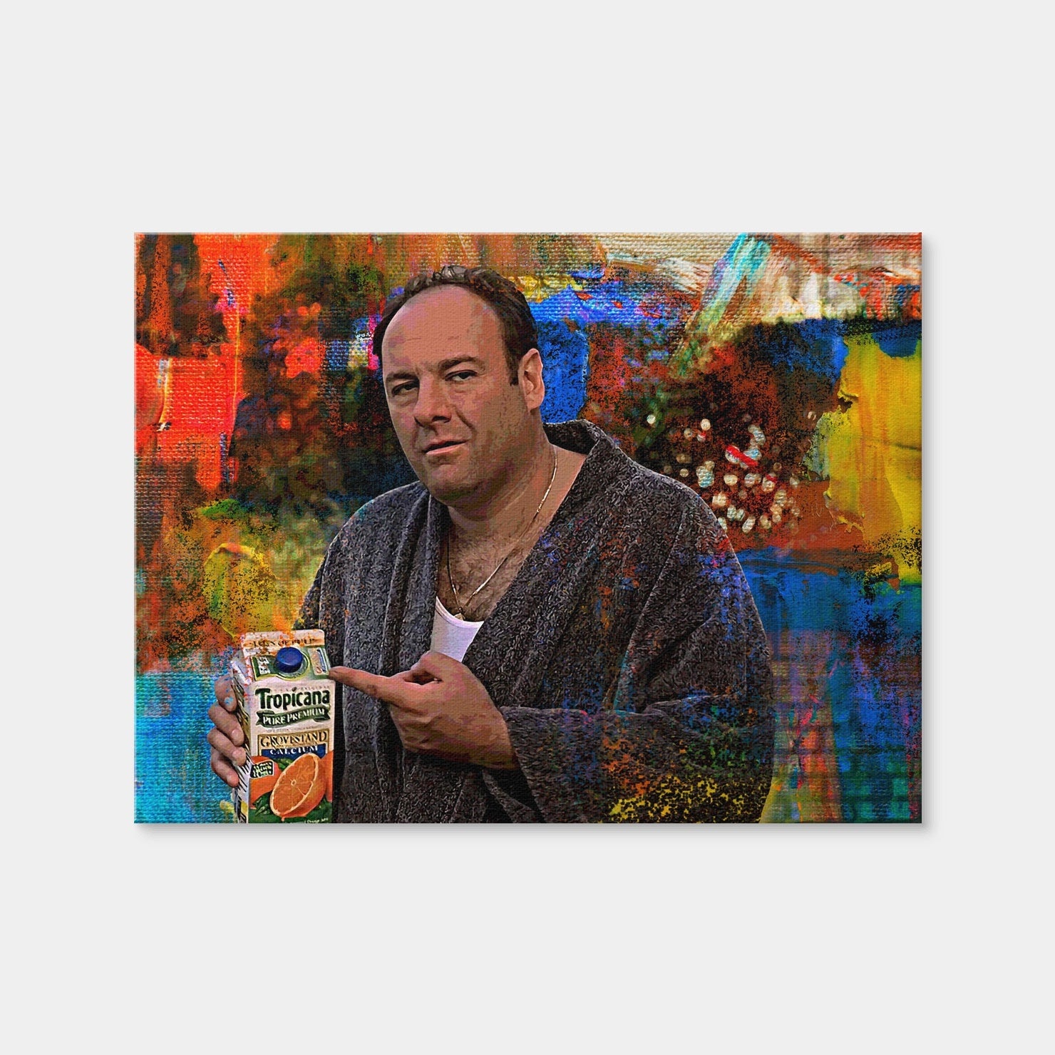 AUTO-MOCKUP WHITE | Tony Soprano Some Pulp | 1 Piece | Gallery Wrap | group=4x3