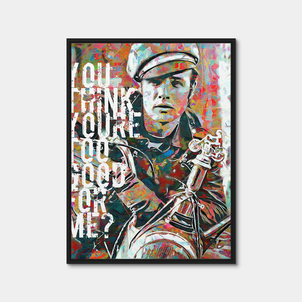 Too Good for Me Wall Art — Framed Canvas Format preview