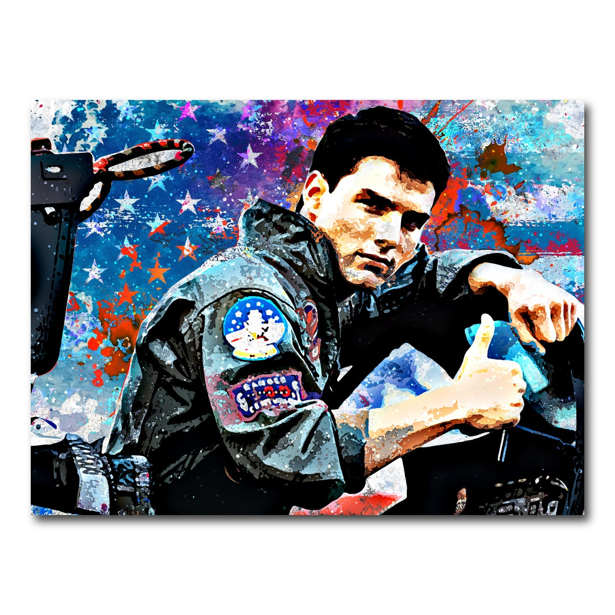 AUTO-MOCKUP WHITE | Top Gun | 1 Piece | Gallery Wrap Canvas | group=4x3