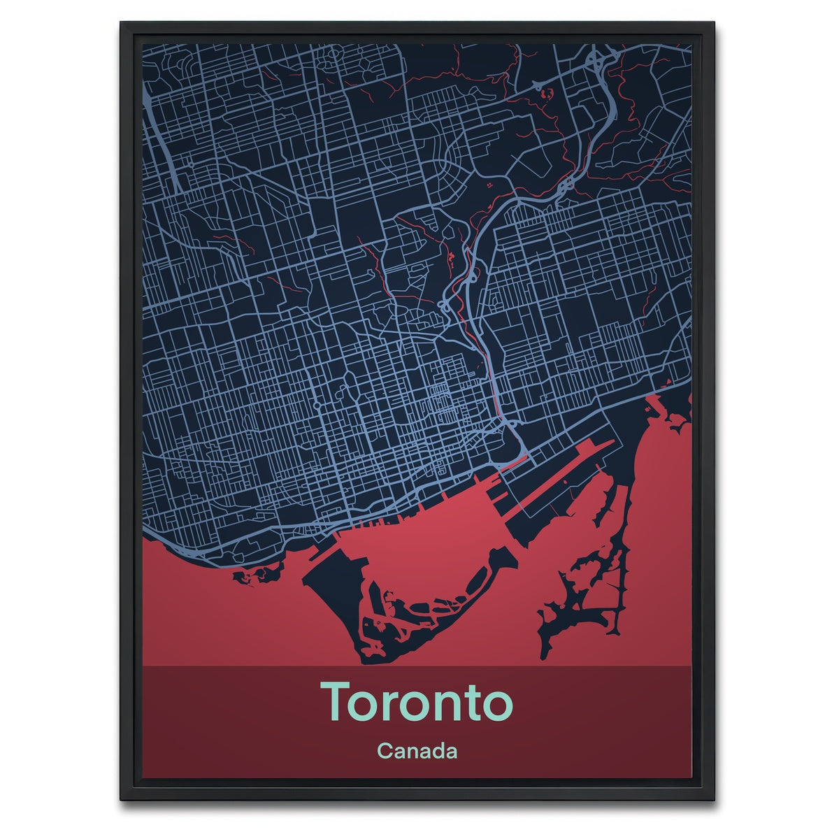AUTO-MOCKUP WHITE | Toronto | 1 Piece | Black Framed Canvas | group=3x4