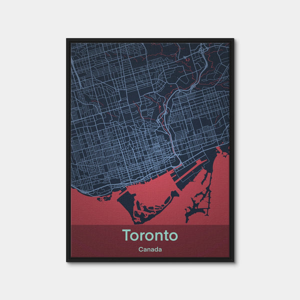 Toronto Wall Art — Framed Canvas Format preview