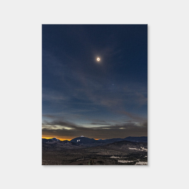 AUTO-MOCKUP WHITE | Total Solar Eclipse and the Adirondacks | 1 Piece | Gallery Wrap | group=3x4