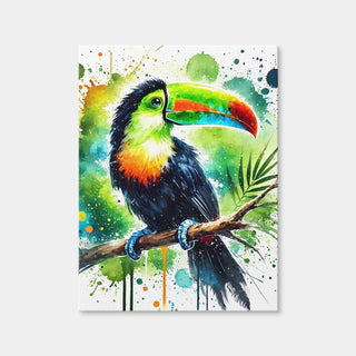 AUTO-MOCKUP WHITE | Toucan Paint Drip | 1 Piece | Gallery Wrap | group=3x4