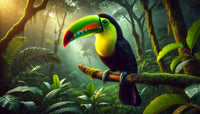 Toucan on Branch Wall Art