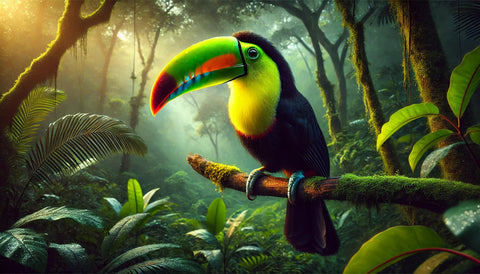 Toucan on Branch Wall Art