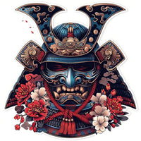 Traditional Japanese Samurai Mask Wall Art