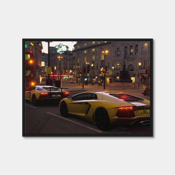 Traffic Jam Wall Art — Framed Canvas Format preview