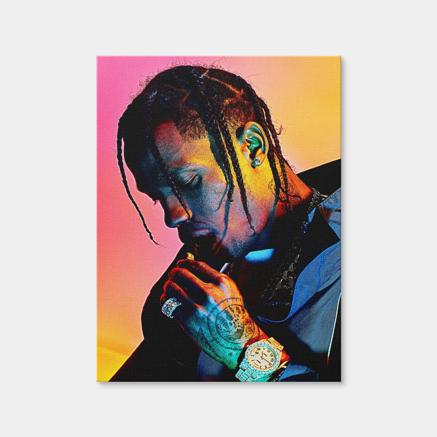 AUTO-MOCKUP WHITE | Travis Scott Blush | 1 Piece | Gallery Wrap Canvas | group=3x4