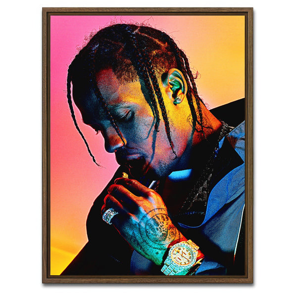Travis Scott Blush Wall Art — Framed Canvas Format preview