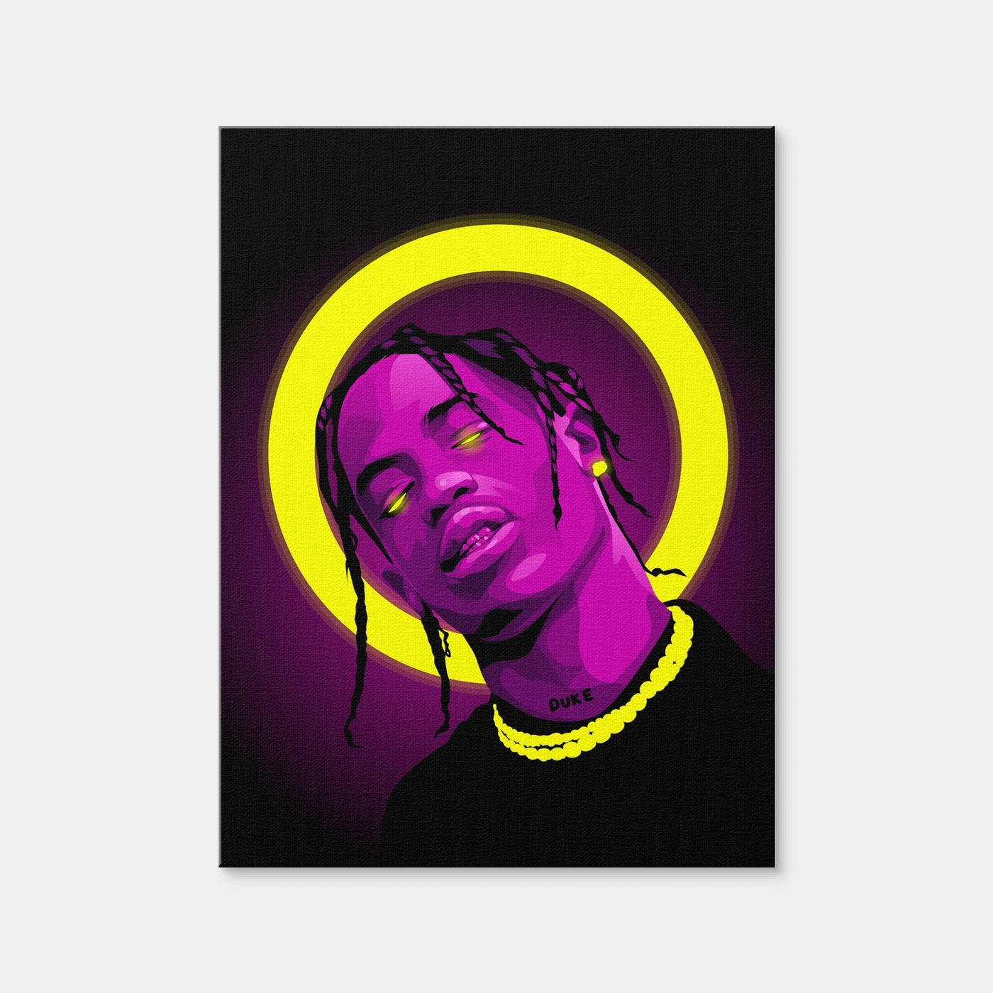 AUTO-MOCKUP WHITE | Travis Scott | 1 Piece | Gallery Wrap | group=3x4