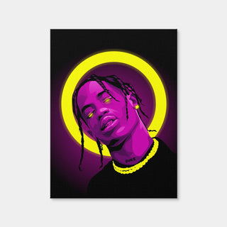 AUTO-MOCKUP WHITE | Travis Scott | 1 Piece | Gallery Wrap | group=3x4