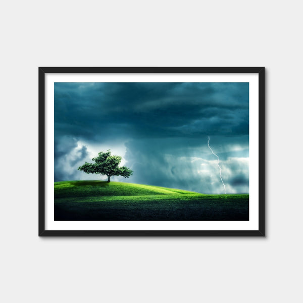 Tree Alone Wall Art — Framed Print Format preview
