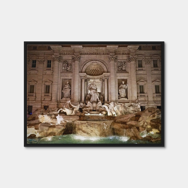 Trevi Fountain Wall Art — Framed Canvas Format preview