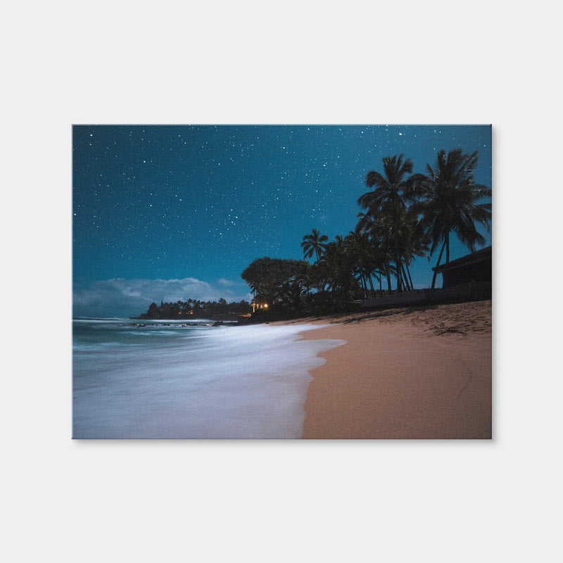 AUTO-MOCKUP WHITE | Tropical Beach Night | 1 Piece | Gallery Wrap | group=4x3