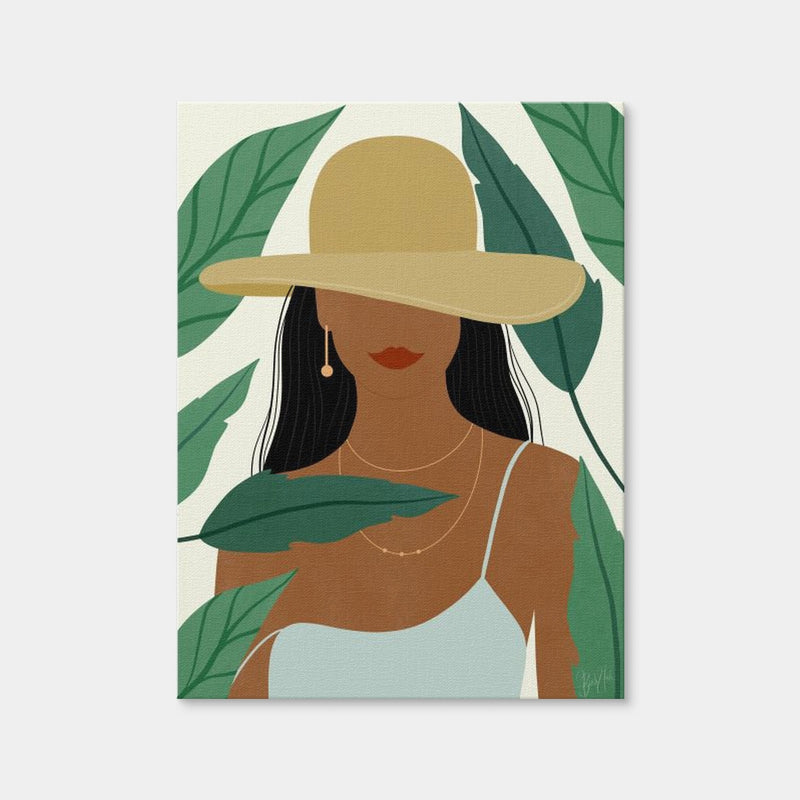 AUTO-MOCKUP WHITE | Tropical Girl | 1 Piece | Gallery Wrap | group=3x4