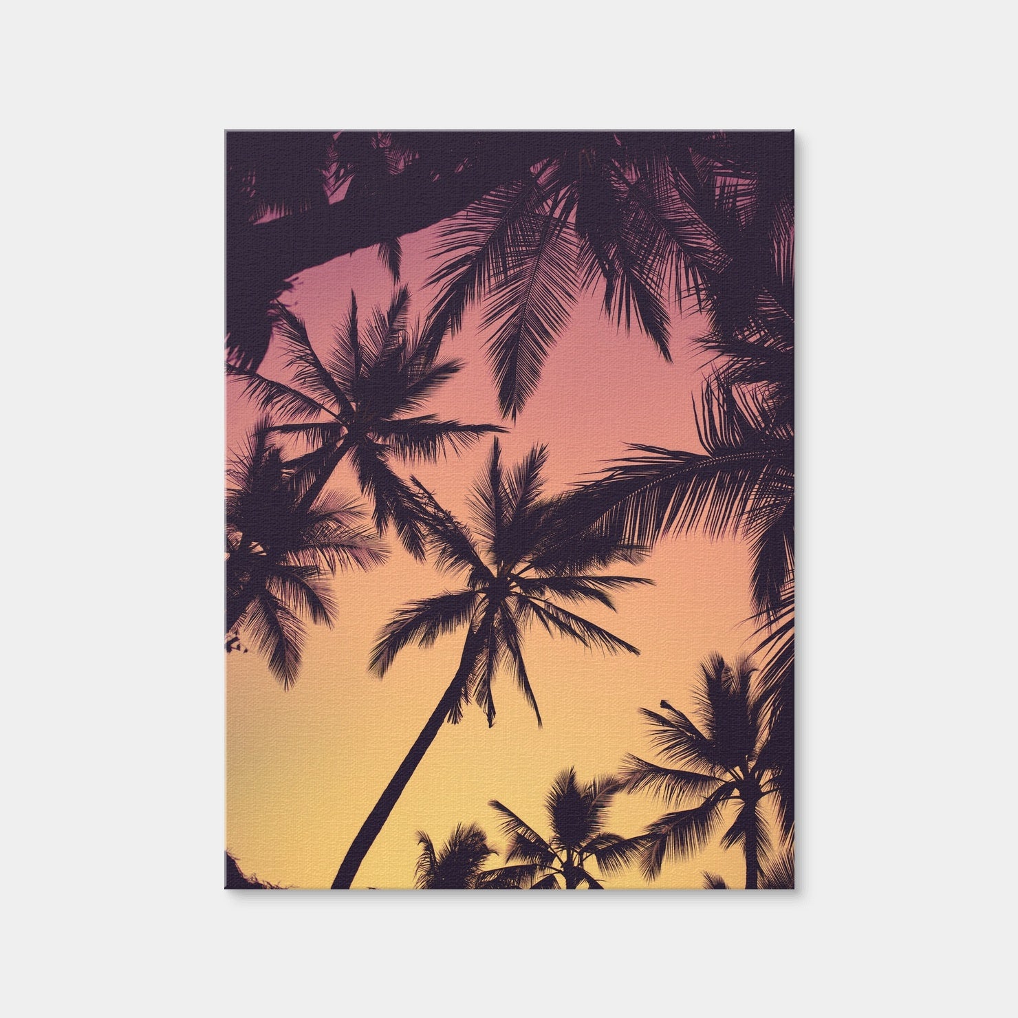 AUTO-MOCKUP WHITE | Tropical Palms | 1 Piece | Gallery Wrap | group=3x4