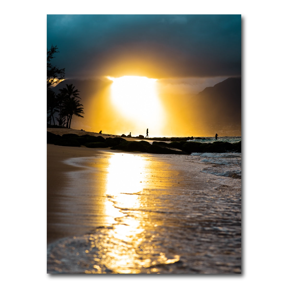 AUTO-MOCKUP WHITE | Tropical Sunset | 1 Piece | Gallery Wrap Canvas | group=3x4