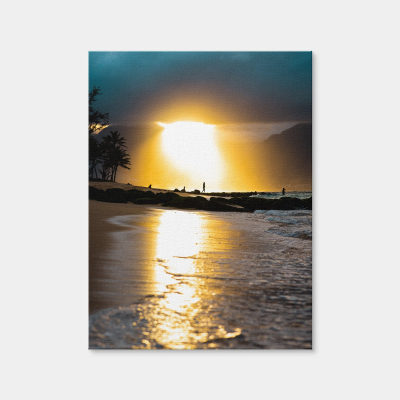 AUTO-MOCKUP WHITE | Tropical Sunset | 1 Piece | Gallery Wrap Canvas | group=3x4