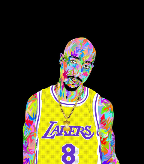 Tupac Kobe Wall Art