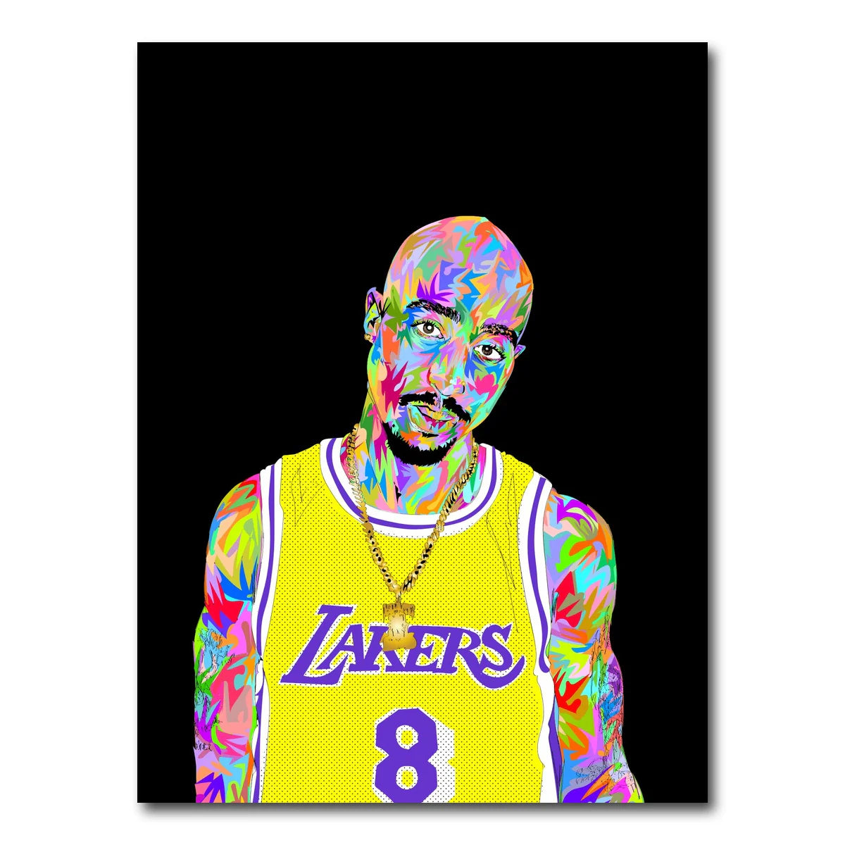 Tupac Kobe Wall Art