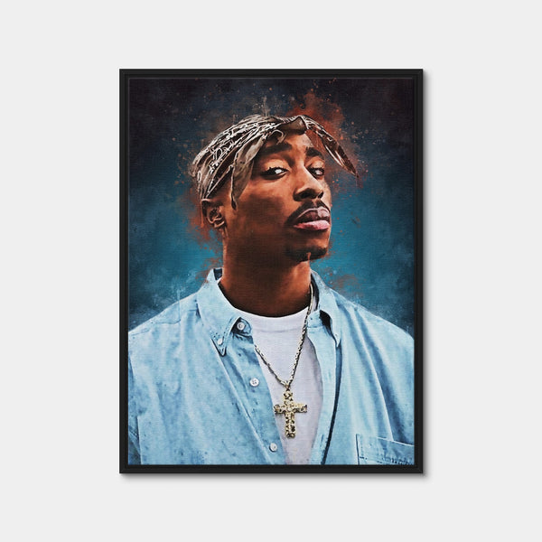 Tupac Painting Wall Art — Framed Canvas Format preview