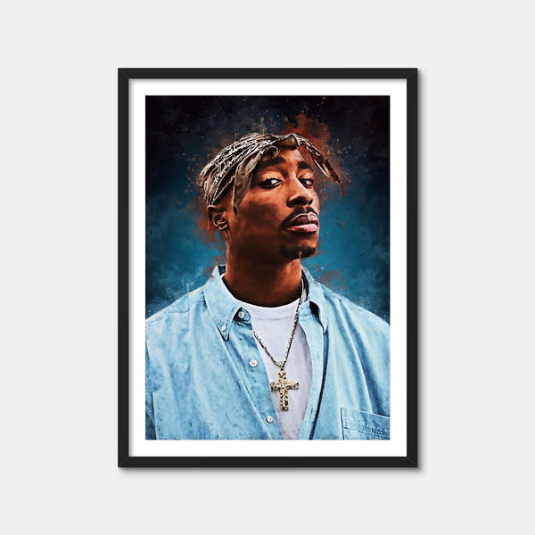 Tupac Painting Wall Art — Framed Print Format preview