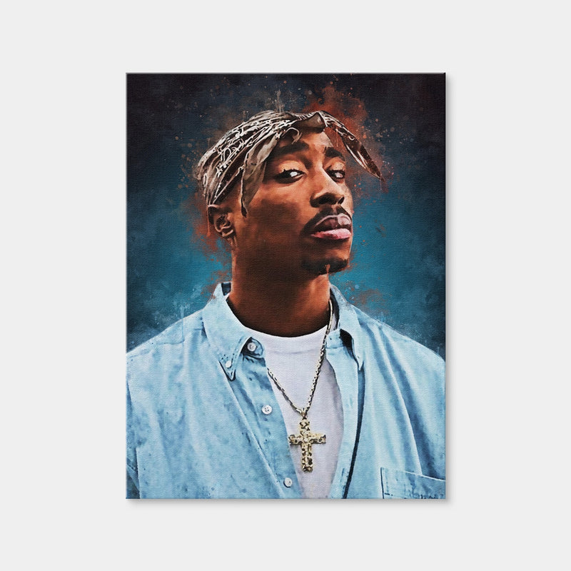 AUTO-MOCKUP WHITE | Tupac Painting | 1 Piece | Gallery Wrap | group=3x4