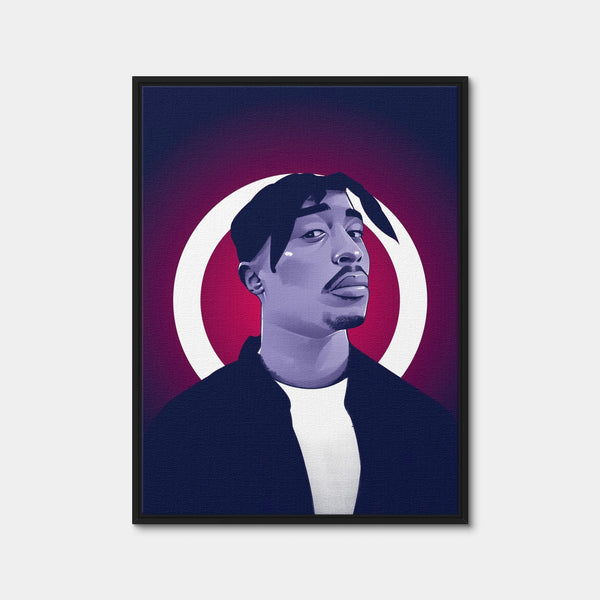 Tupac Shakur Wall Art — Framed Canvas Format preview