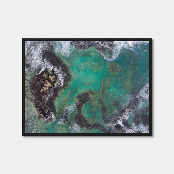 Turquoise Waters Wall Art — Framed Canvas Format preview