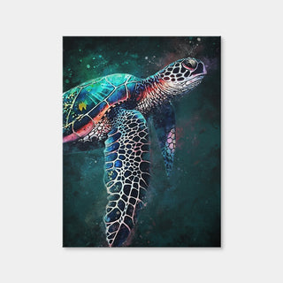 AUTO-MOCKUP WHITE | Turtle Abstract | 1 Piece | Gallery Wrap | group=3x4