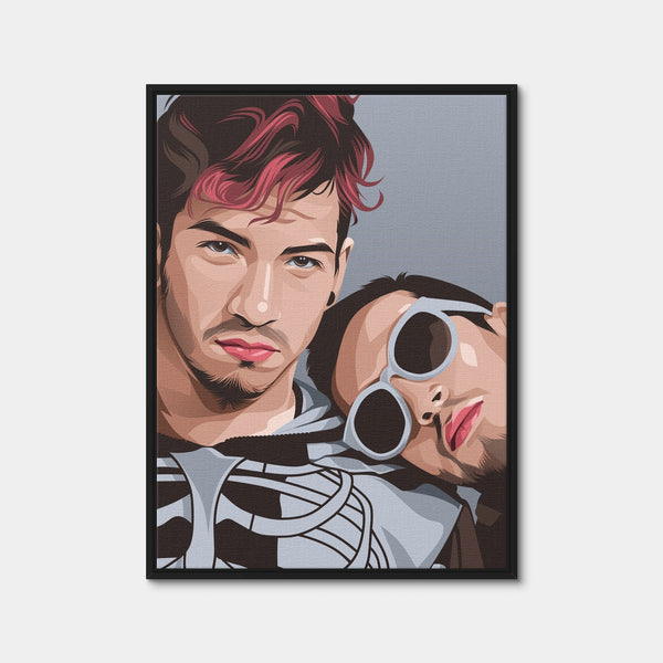 Twenty One Pilots Band Wall Art — Framed Canvas Format preview