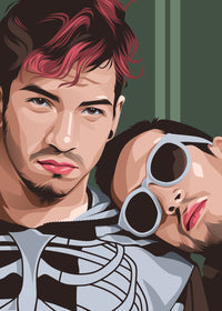 Twenty One Pilots Green Wall Art
