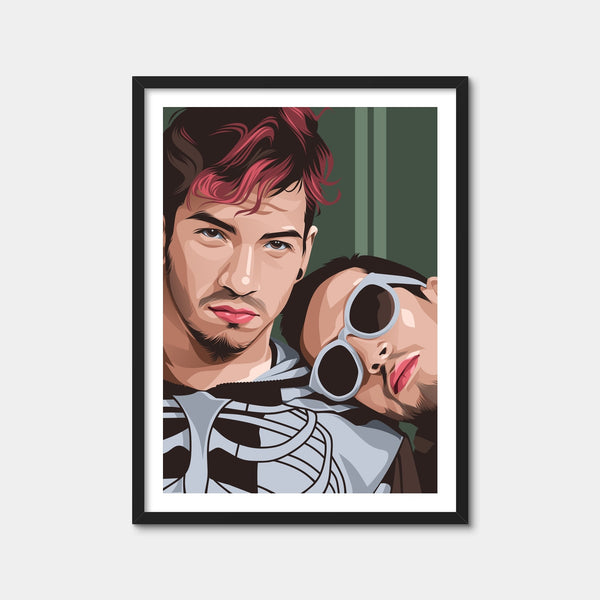 Twenty One Pilots Green Wall Art — Framed Print Format preview
