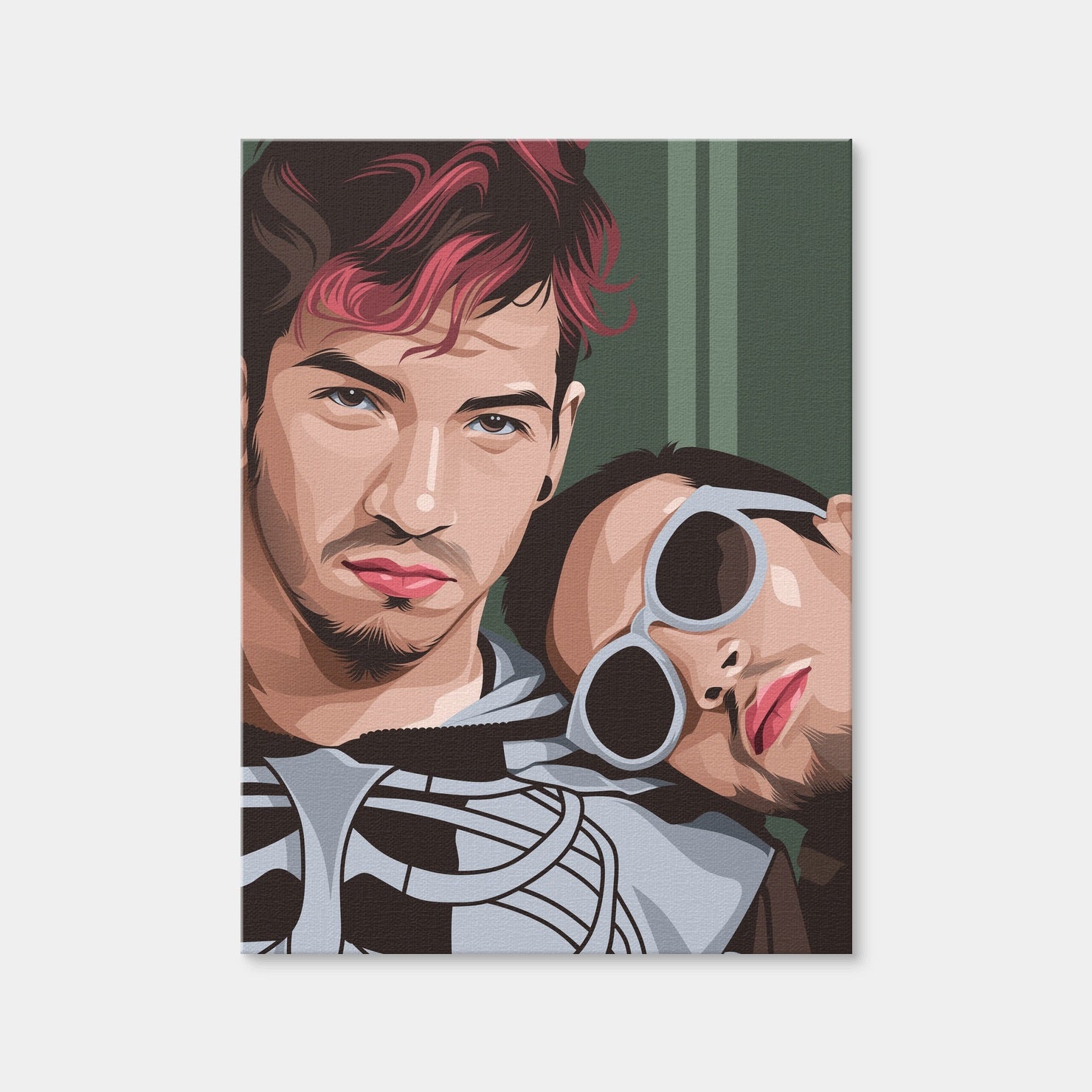 AUTO-MOCKUP WHITE | Twenty One Pilots Green | 1 Piece | Gallery Wrap | group=3x4