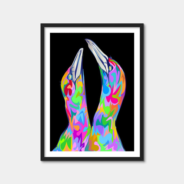 Twin Birds Wall Art — Framed Print Format preview