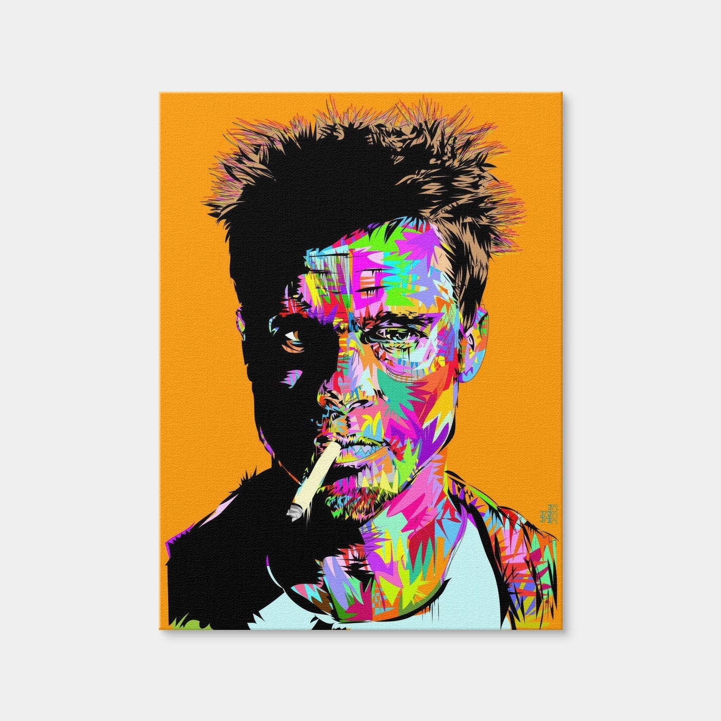 AUTO-MOCKUP WHITE | Tyler Durden | 1 Piece | Gallery Wrap Canvas | group=3x4