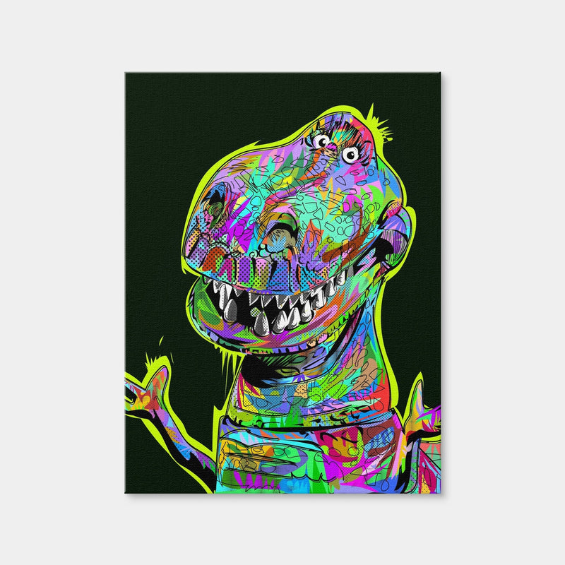 AUTO-MOCKUP WHITE | Tyrannosaurus | 1 Piece | Gallery Wrap | group=3x4